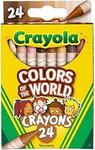 Crayola 24 Pack Colours of The World Crayons $1 + Delivery ($0 with Prime/ $59 Spend) @ Amazon AU