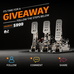 Win a B.j. Sim Racing Steel Series GT Pedals 200kg Load Cell from Pagnian Advanced Simulation