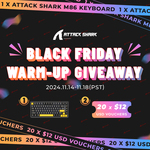 Win an ATTACK SHARK M86 Keyboard from ATTACK SHARK