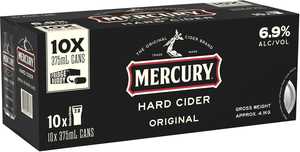 [SA] Mercury Hard Cider 10x 375ml $15 + Delivery ($0 C&C / $149+ Order) @ Liquorland