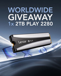 Win a 2TB PLAY 2280 SSD from Lexar Gaming
