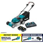 Makita 18Vx2 Brushless Lawn Mower 460mm Kit + $150 Credit + Bonus Brushless Blower + 2x5Ah Battery $764 + Del ($0 C&C) @ TKD