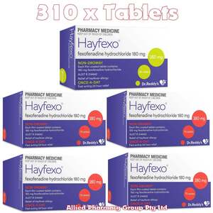 310x Hayfexo Fexofenadine Hydrochloride 180mg 2026 + 2028 Batches $54.99 Delivered @ PharmacySavings