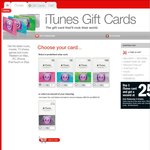 iTunes Gift Card at Target, Buy 1 Get 1 at 25% off