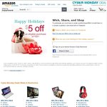 Free USD $5 OFF > USD $35 Purchase "Shipped by and Sold on Amazon.com" w/Wish, Share, and Shop