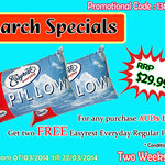2 Free Australian-Made Pillows for Any Purchase over $150 Instore Free - Noble Park, Victoria