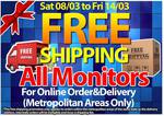 MSY Free Delivery on All Monitors T&C Apply