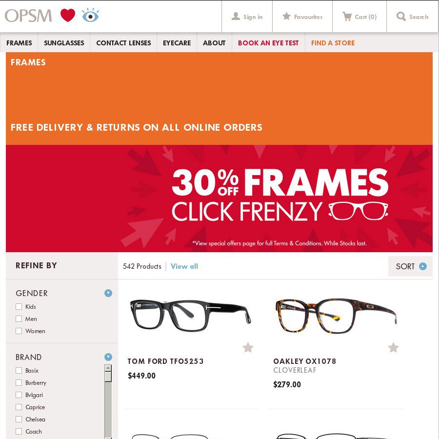 Dkny cheap glasses opsm