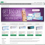 Specsavers - $50 off $149 Spend on Contact Lenses with Code, $10 Shipping