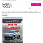 Win an Isuzu MU-X SUV $42,000: Paper Pocket