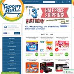 GroceryRun.com.au - Half Price Shipping ($4.95 Shipping Cap, Normally $9.90)