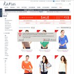 Katies Mid Season Sale: Nothing over $15 + Free Pickup from Stores