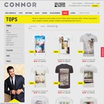 CONNOR - Tees $9.99, Shirts $19.99, Jeans $19.99, Suit's from $99 [Pick up in-Store]