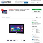 Microsoft Surface Pro 2 256GB 8GB Ram $899 Delivered @ eStore