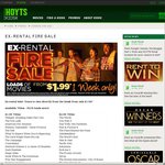 Hoyts Kiosk Ex-Rental DVD's - Fire Sale from $1.99 One Week Only