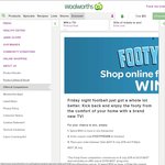 Win A Samsung 40" Full HD Smart LED-LCD Television from Woolworths Online (Spend $100 in a Transaction)