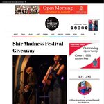 Win a Double Pass to The Shir Madness Festival Sept 6 from The Weekly Review [VIC]