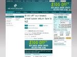 $100 off Lowest Air New Zealand Smart Saver Return Fare to New Zealand