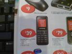 Unlocked Samsung E1070 Mobile Phone from Kmart - $39