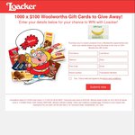 Win 1 of 1000 $100 Woolworths Gift Cards from Loacker