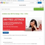 200 Free Listings | 7 Nov - 10 Nov @ eBay