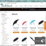Free Standard Shipping on All Blunt Umbrellas @ Parasolumbrellas.com.au
