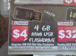 Kingston 4GB Mini USB Flash Drive, Only $4! 1 Per Person Limit @ MLN