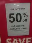 Take an Additional 50% off Already Reduced Price of Books @ MYER Sydney City