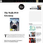 Win 1 of 10 Copies of The Walk DVD from The Weekly Review [VIC]