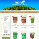 40% off Niulife Organic Coconut Cacao & Coconut Ginger Crystals. $7.14 a Bag + Postage. (6 Bags)