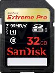 SanDisk Extreme Pro 95MB/s - SDXC 64GB - $49, SDHC 32GB - $33, MicroSDHC 32GB - $36 (Free Post) @ SE