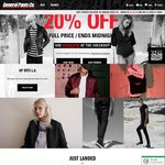 20% off Full Priced Purchased @ General Pants Online