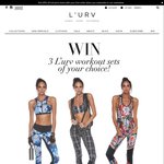 Win 3x L’urv Workout Sets (Includes 3x L’urv Crops & 3x L’urv Leggings)