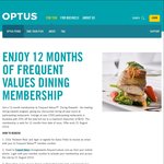 12 Months Frequent Values Dining Membership Free for Optus Perks Members