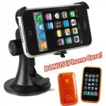 Special car holder for iPhone 3G & 3GS, Plus Free iPhone Case Orange or Blue, $15.90 Delivered