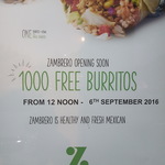[WA] 1000 Free Burritos - Zambrero Cloverdale - 06/09 from 12pm Onwards