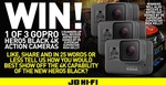 Win 1 of 3 GoPro Hero5 Black 4K Action Cameras & Signed Rick Kelly Hats or 1 of 3 GoPro Hats Signed by Rick Kelly from JB Hi-Fi