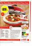 Coles Pizza Maker Stone Baked Pizza Oven This thurs $89 (RRP150)