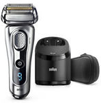 Braun Series 9 Wet/Dry Electric Shaver Silver + Clean & Charge Station & Travel Case, $377.10 Shipped @ Shaver Shop on eBay