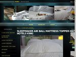 Sleepmaker Air Ball Mattress Topper Hotel King Size $289