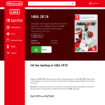 NBA 2K18 (Nintendo Switch) for $49.97 @ Nintendo eShop
