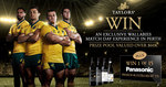 Win a Trip to Perth for The Rugby or 1 of 15 Panasonic 4K Ultra HD 65" TVs [Purchase 2 Bottles of Taylors Wine from Liquorland]
