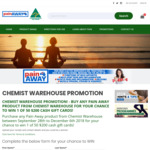 Win 1 of 50 $200 Gift Cards [Purchase Any Pain Away Product from Chemist Warehouse]