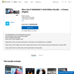 Xbox One X Battlefield V Gold Ed Bundle + 4 Games (Digital) $549 Shipped @ Microsoft Store (Online Only)