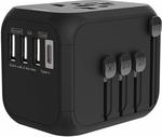 Universal Travel Adapter with 4 USB Port + Travel Case (High Speed Charging 5A) $30 Delivered @ Amazing Stall Amazon AU