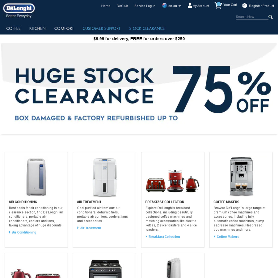 DeLonghi Clearance Sale, up to 70% off Box Damaged Items ...