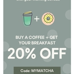 Buy a Coffee on Monday 18/3/19 6-10am and Get Breakfast 20% off @ SKIP