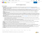 5% off $70 Minimum Spend (Max Discount $1000) on Eligible Items @ eBay Australia