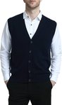 Men’s Cashmere Wool Blend Relax Fit Knit Vest with Front Button down $28.99 + Delivery (Free with Prime) @ Kallspin Amazon AU