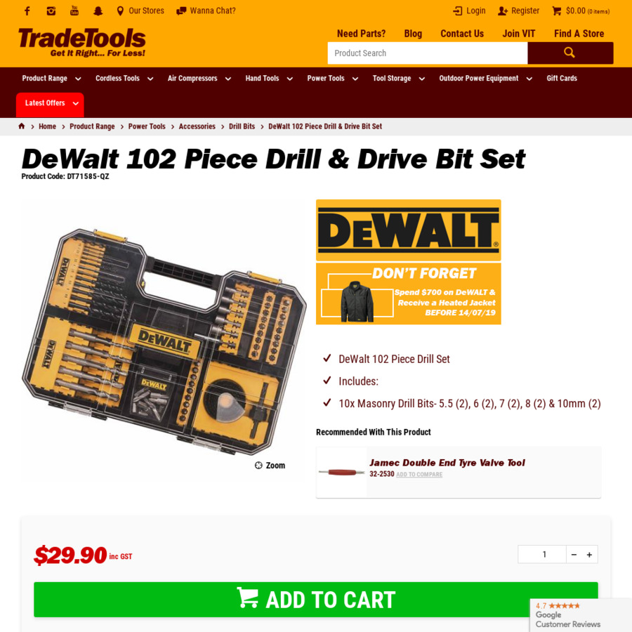 Dewalt 102 best sale piece drill set